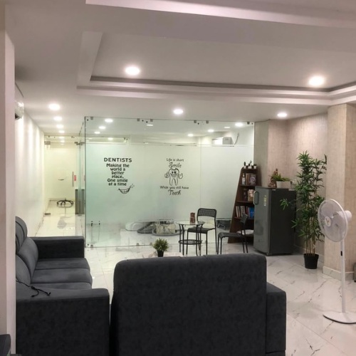 Happy patient after dental treatment